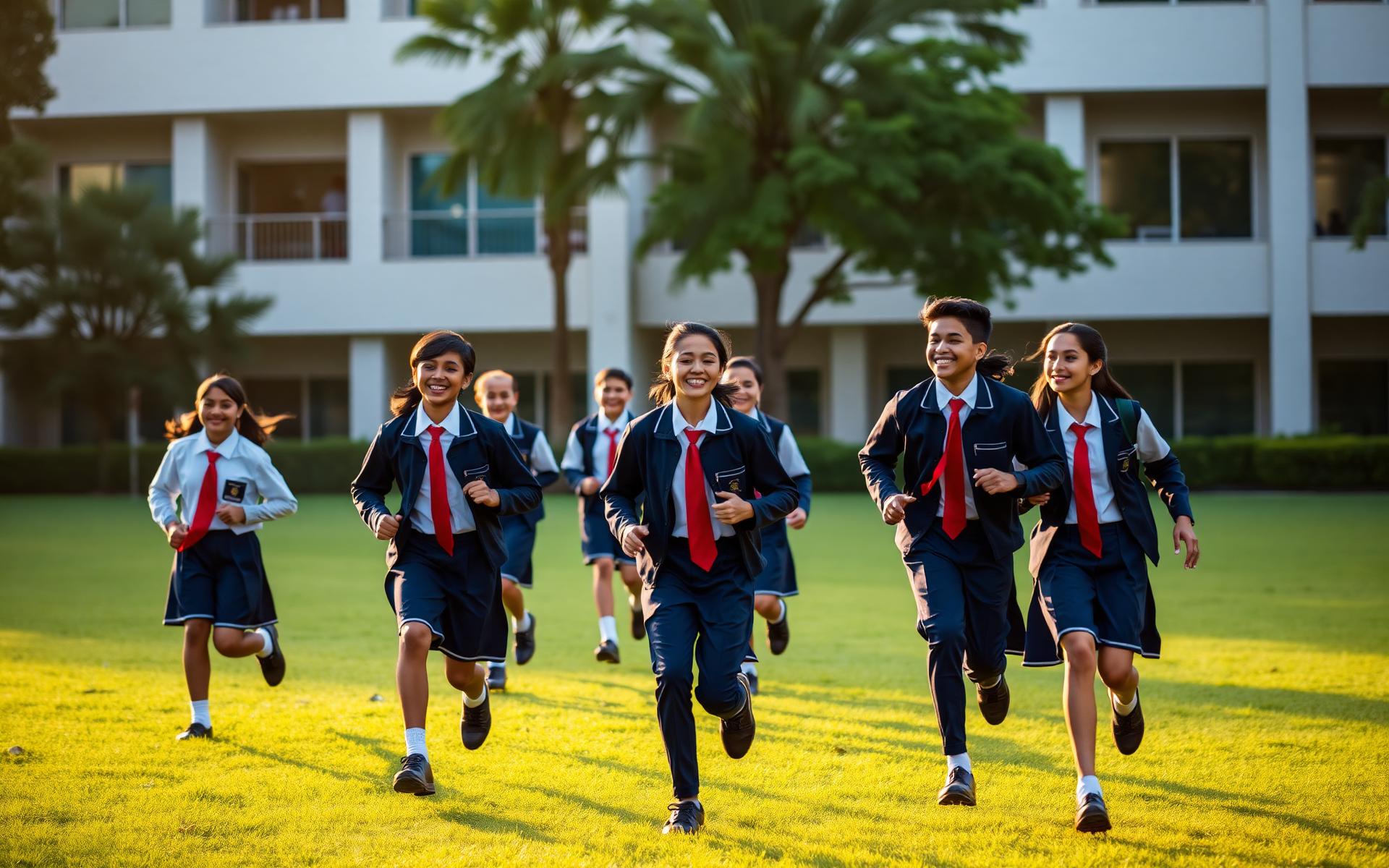 Students learning together on the St. Teresa School campus